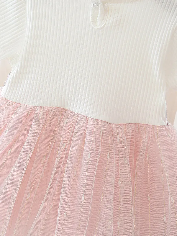 Baby Blooming Flower Tulle Overlay Dress