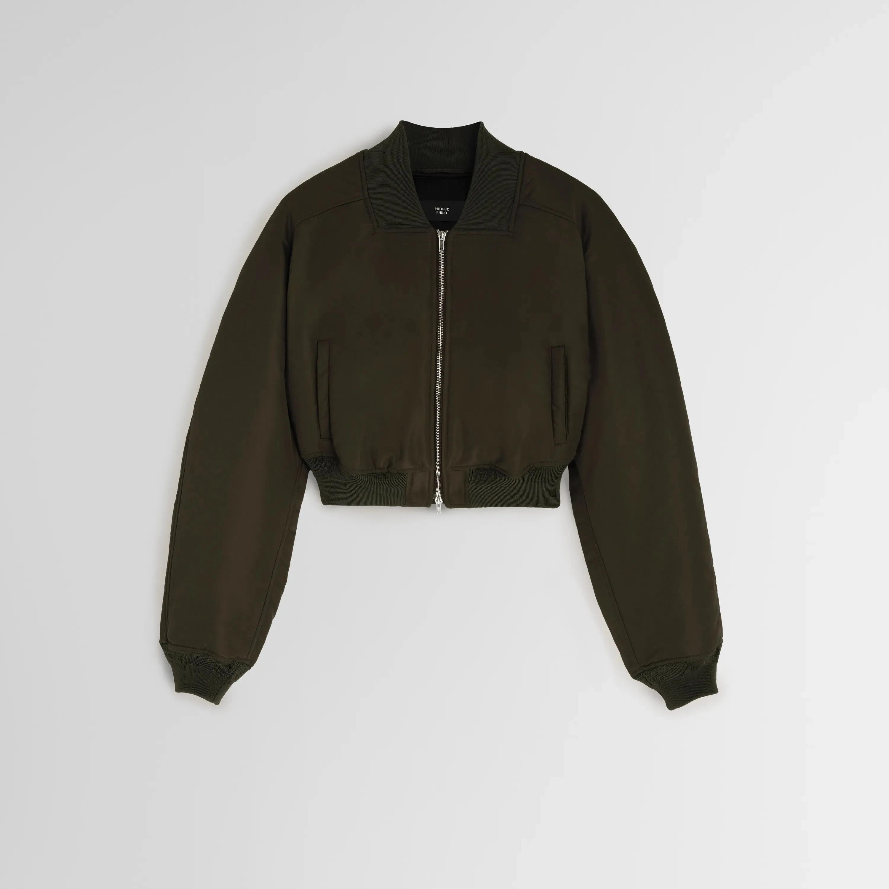 BOMBER JACKET | dark olive nylon