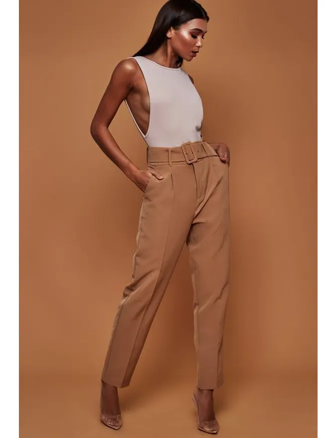 Buckle Straight Pants