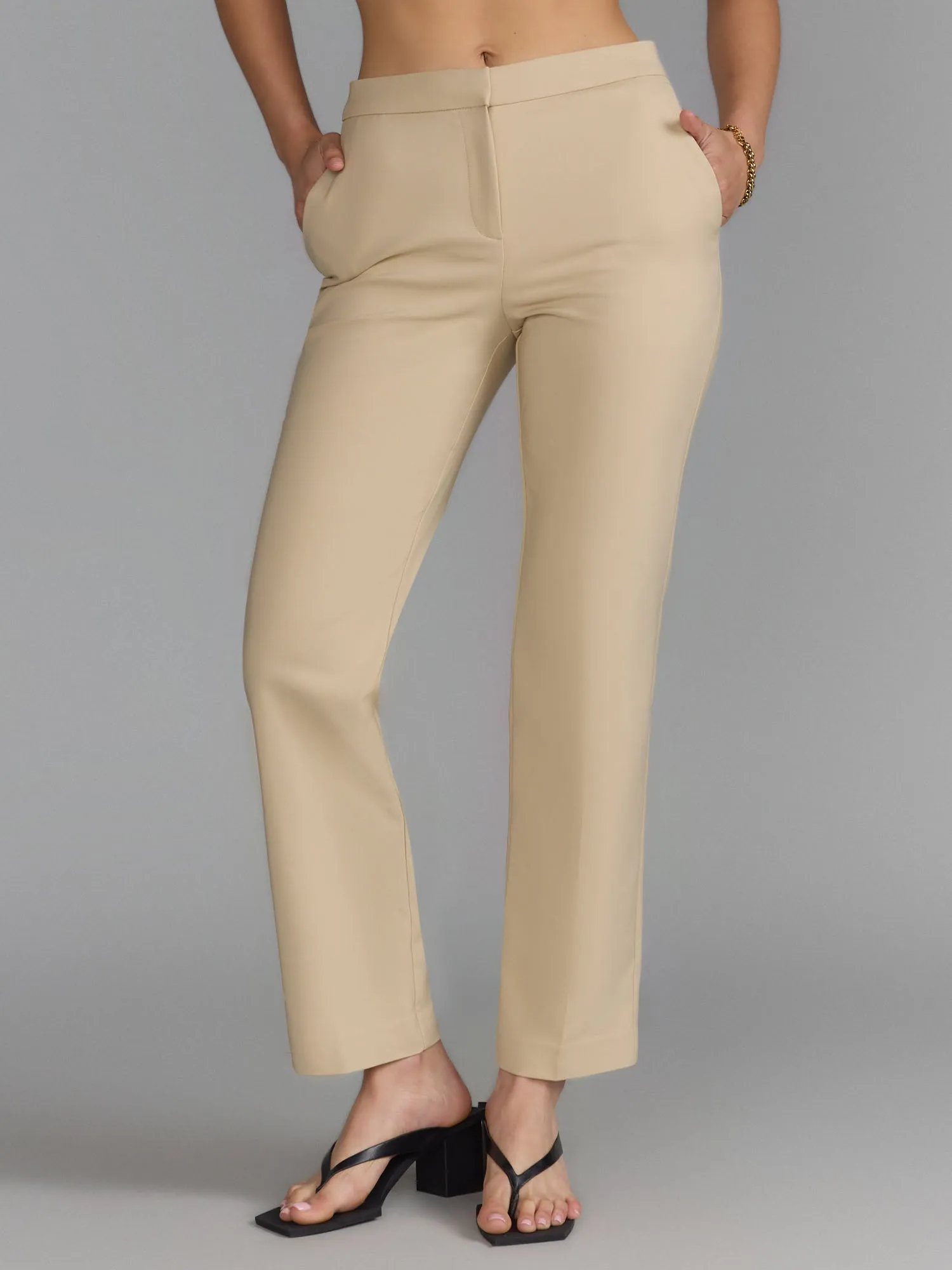 Curvy High Rise Wide Leg Pant