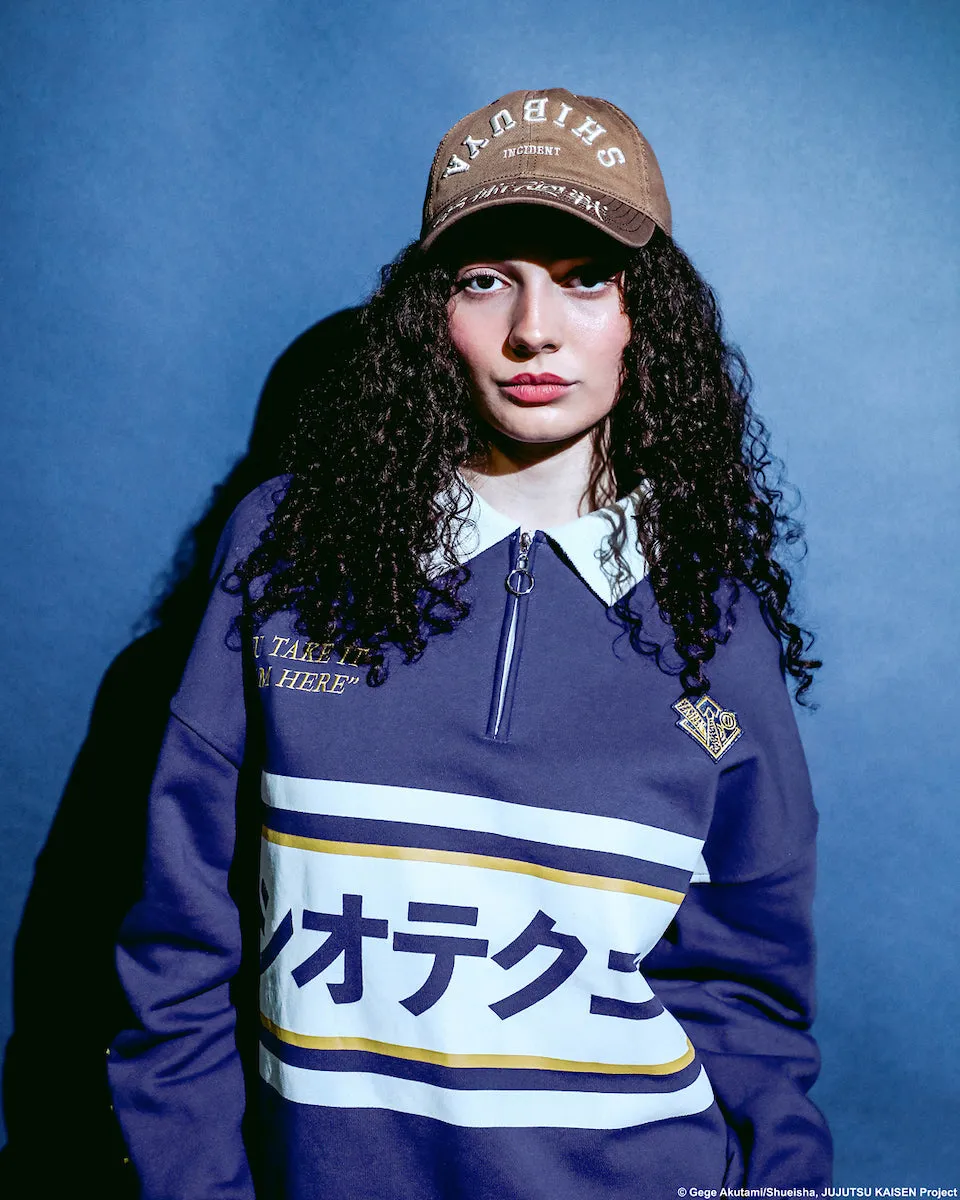 Kento Nanami Blue & Yellow Quarter-Zip Pullover