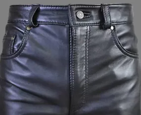Men's Genuine Leather Trouser Pants
