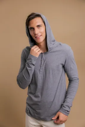 Men's Long Sleeve Lightweight Jersey Hoodie