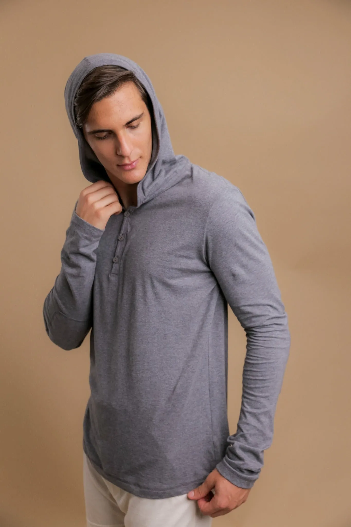 Men's Long Sleeve Lightweight Jersey Hoodie