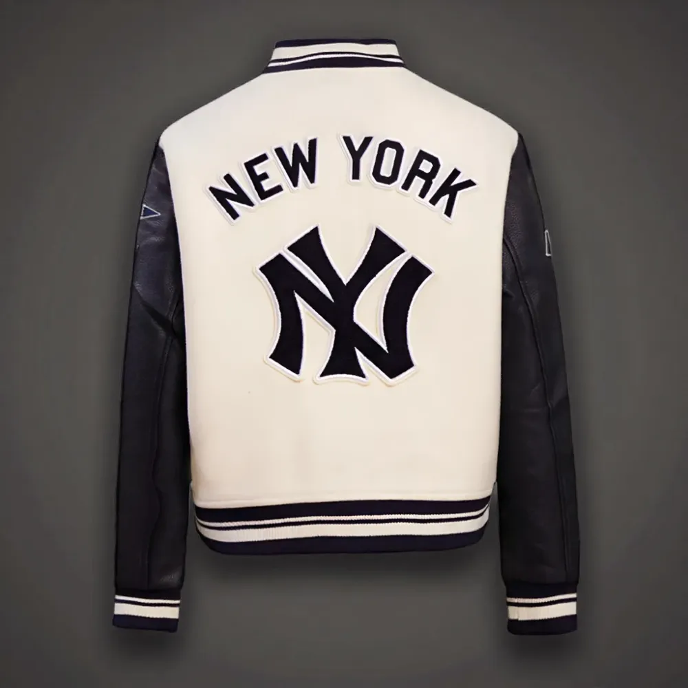 Retro Classic Rib New York Yankees Varsity Jacket