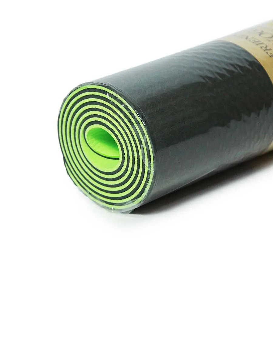 Two Layer Eco-friendly - Yoga Mat - 6 MM - Assorted Colors